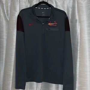 Nike St Louis Cardinals Quarter Zip Pullover